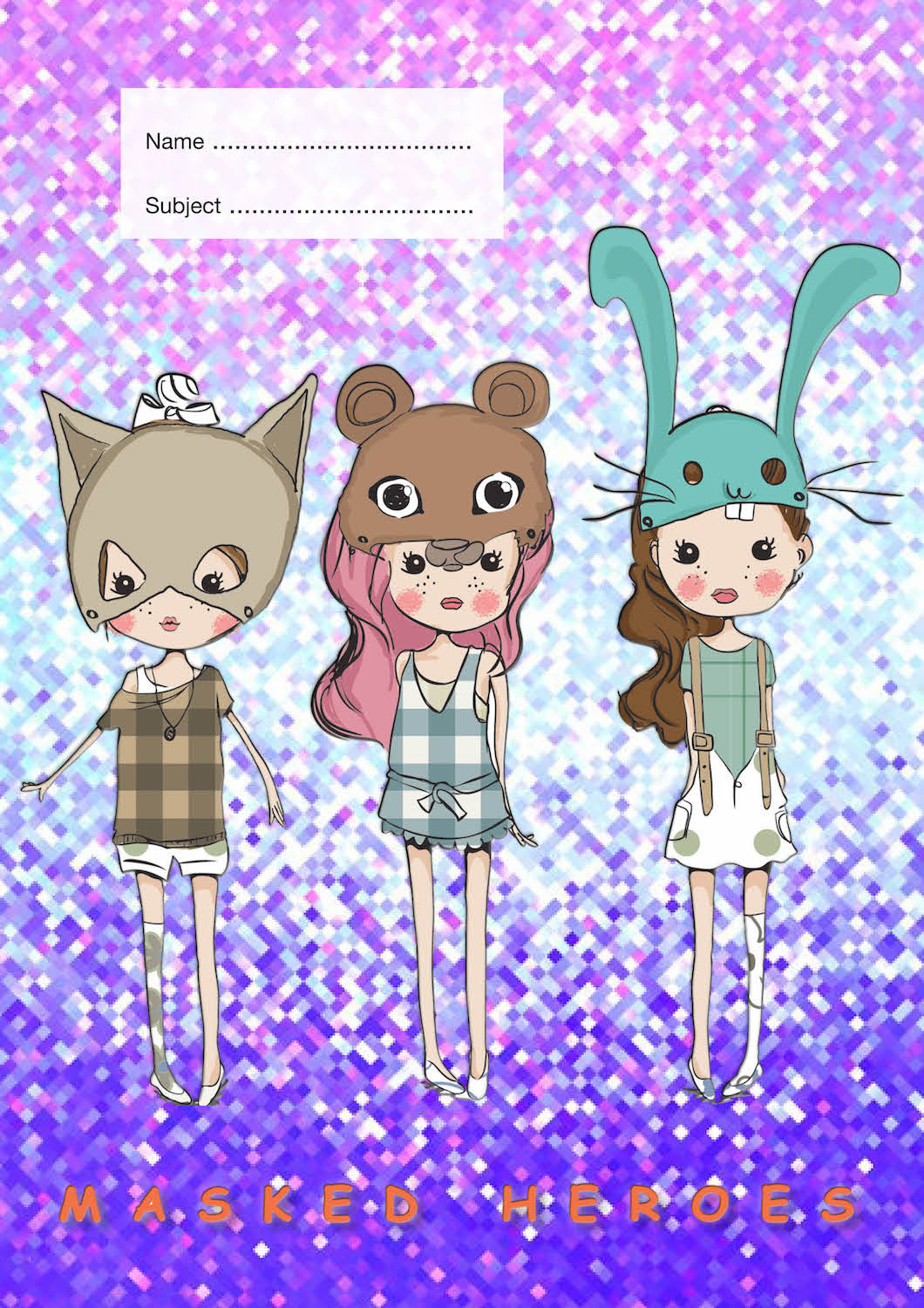 Masked Heroes School Book Cover