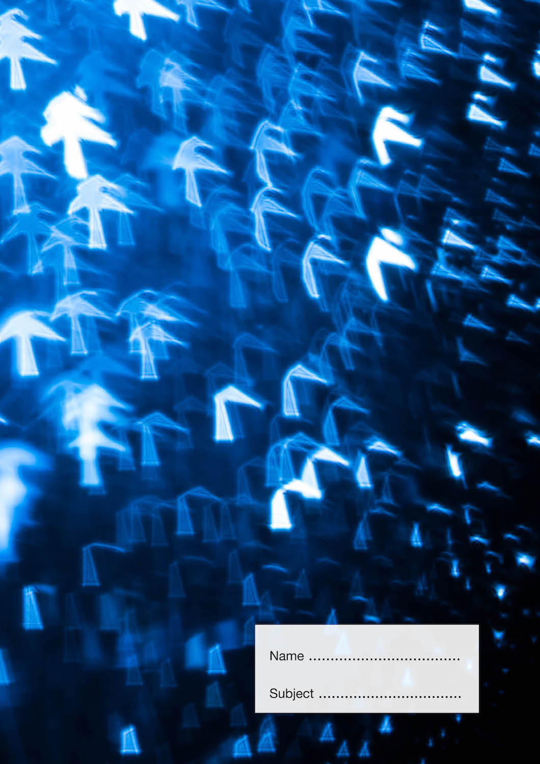 Wind Direction Blue School Book Cover