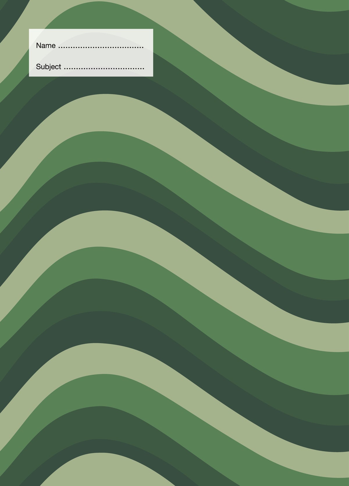 Groovy Lines School Book Cover – Love These Covers