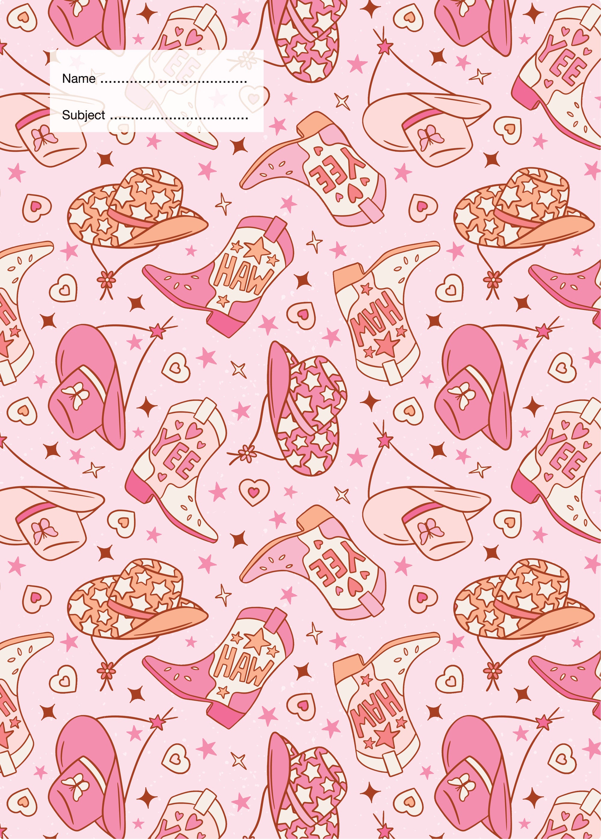 Yeehaw Cowgirl School Book Cover