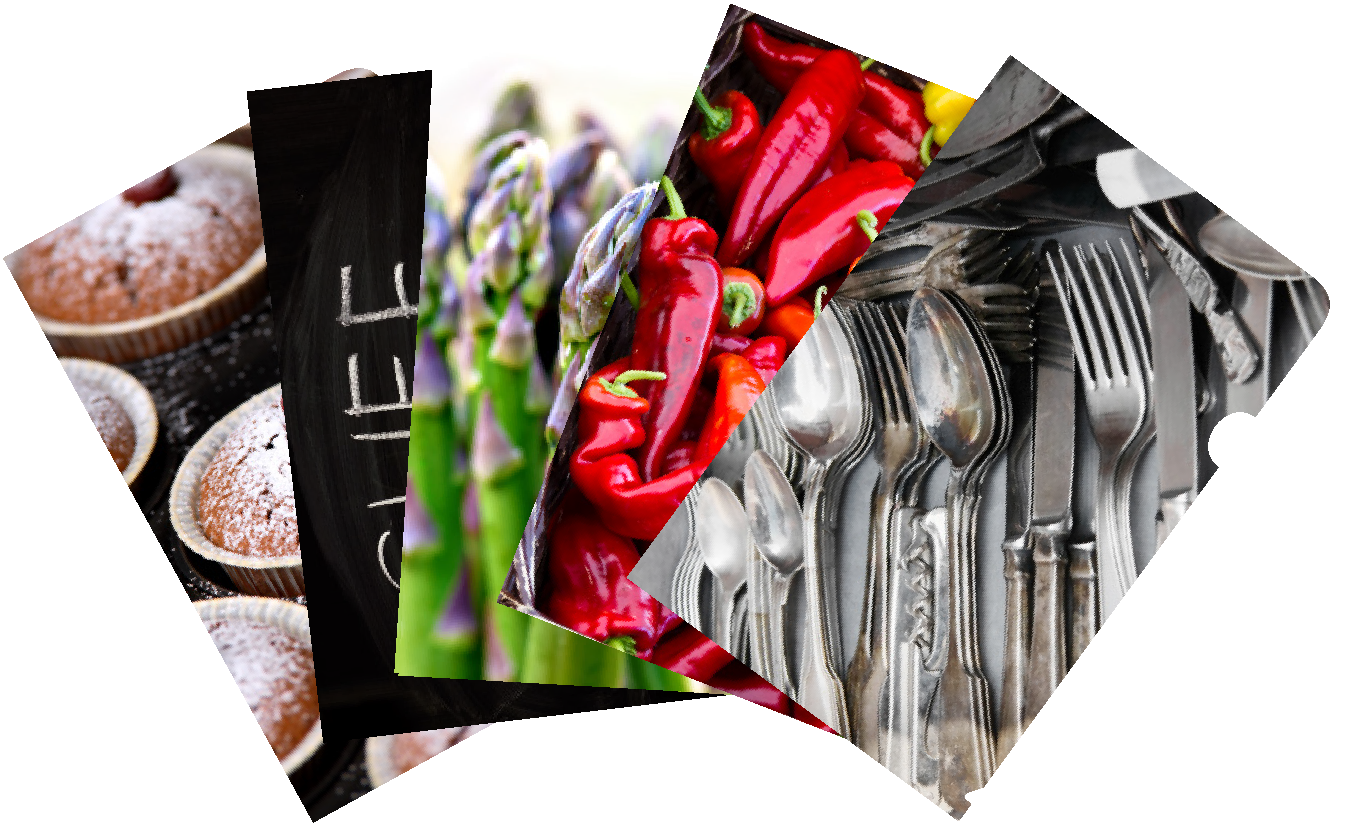Foodies mixed pack of 5 document covers