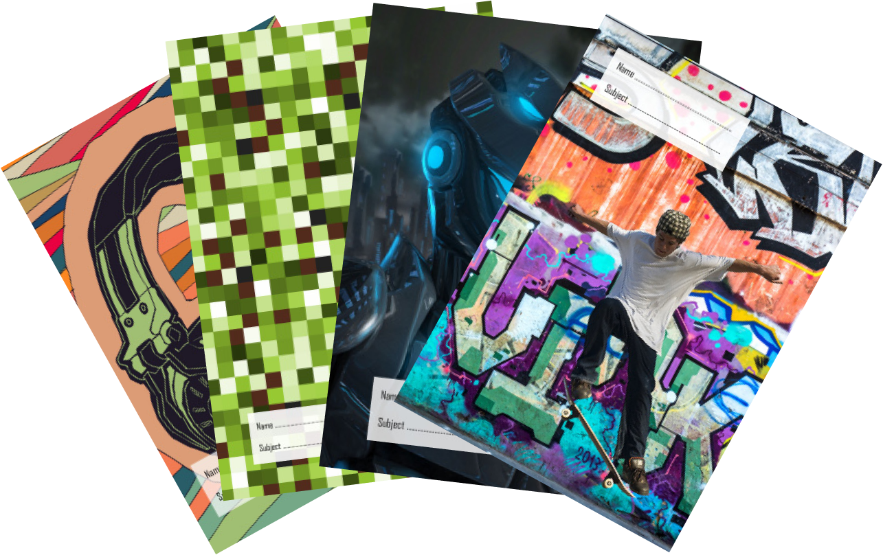 Headphones + Minecraft + Super Soldier + Skateboarder covers
