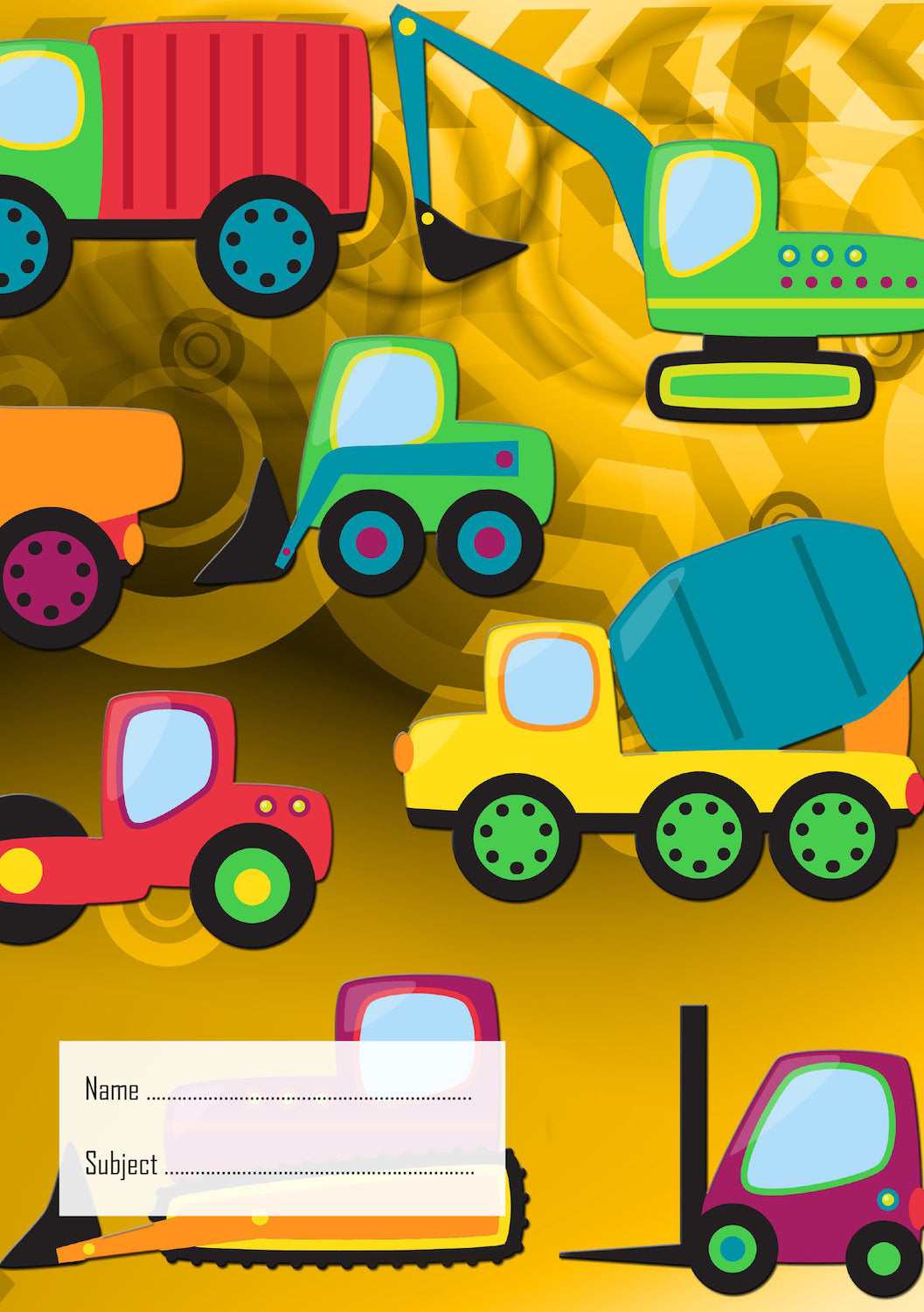 Trucks School Book Cover