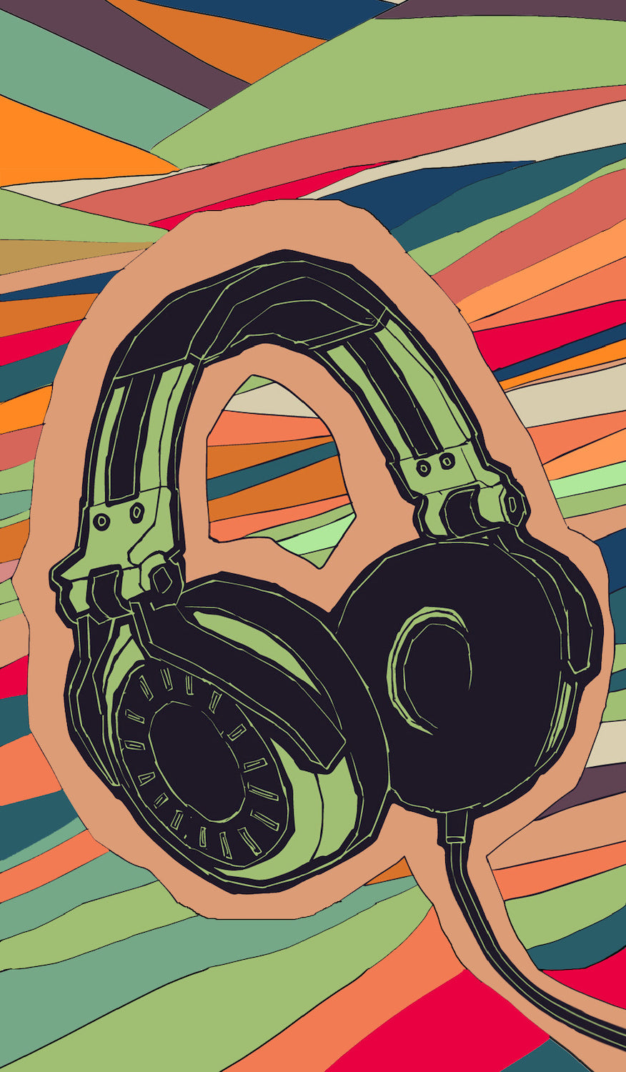 Headphones School Book Cover