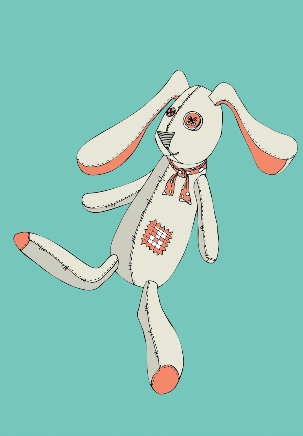 Bunnies Well Child Notebook Cover