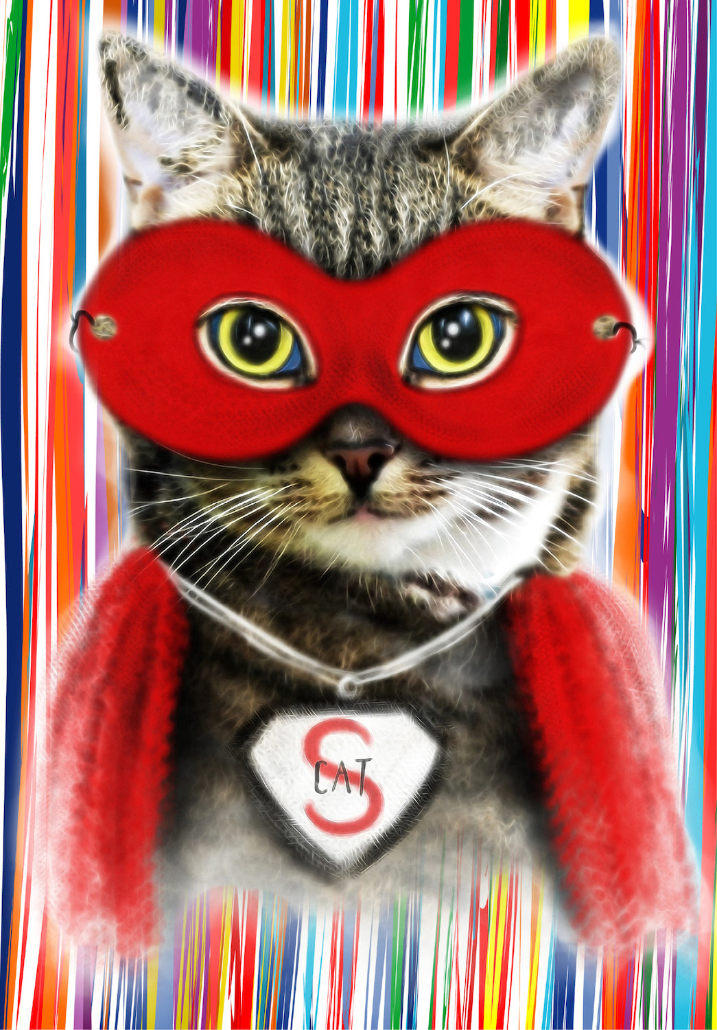 Super Cat Well Child Notebook Cover