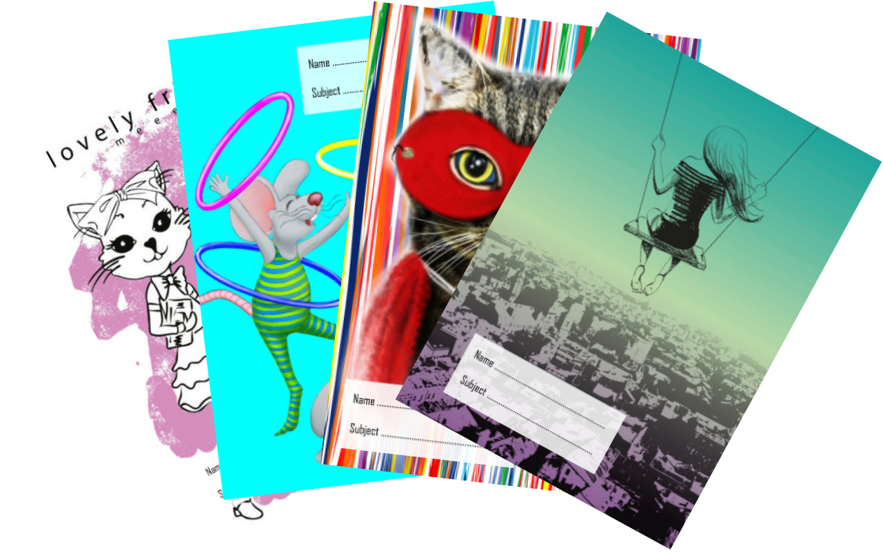 Pussy Cats + Hula Mice + Super Cat + Girl on Swing covers